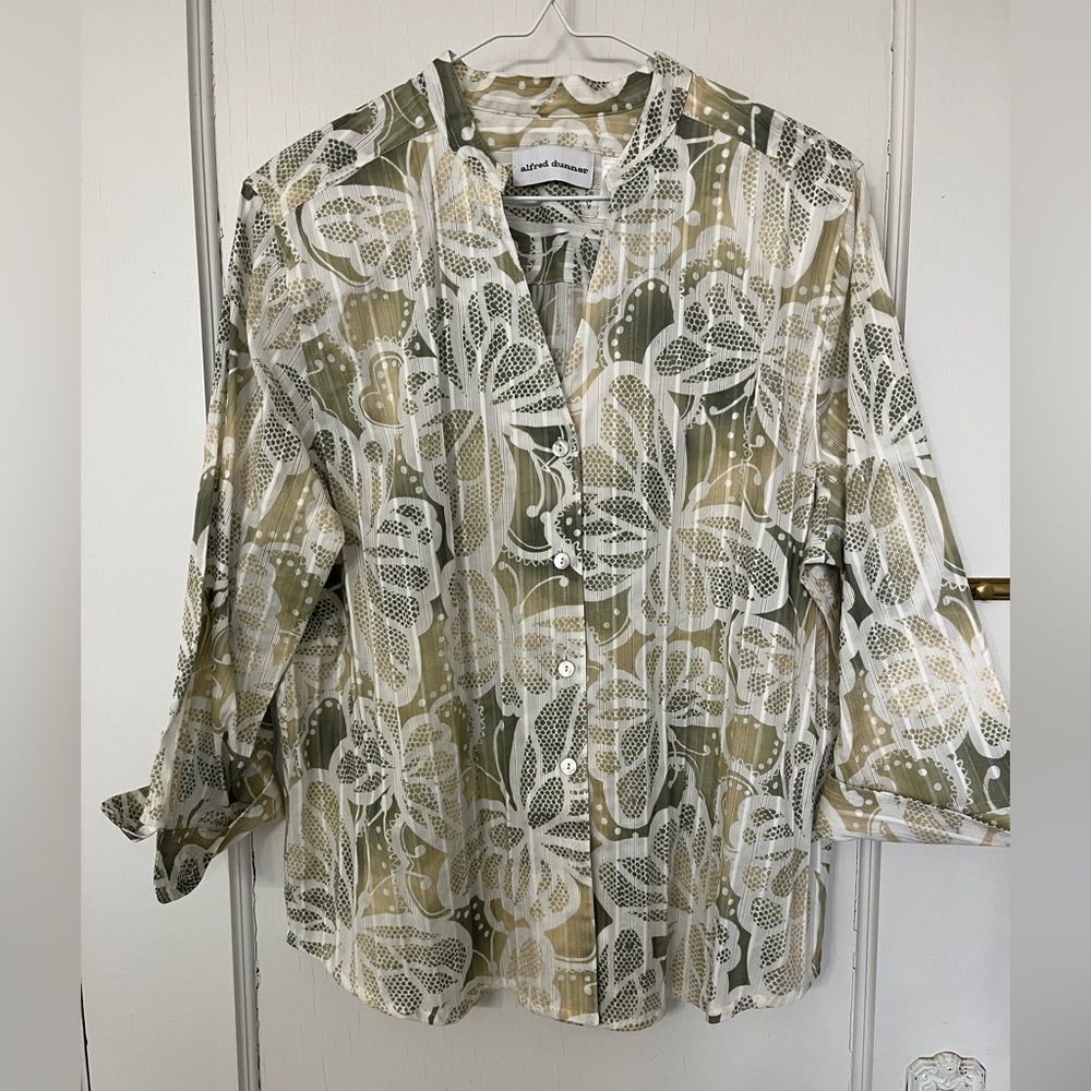 Alfred Dunner top with stand-up collar, 16